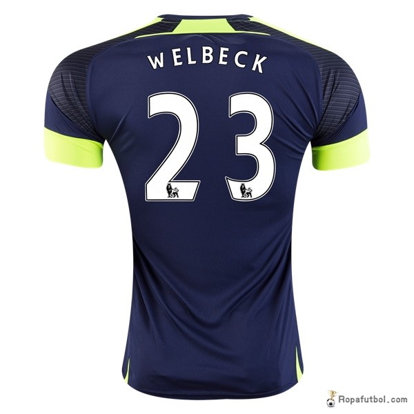 Camiseta Arsenal Replica Tercera Ropa Welbeck 2016/17 Azul
